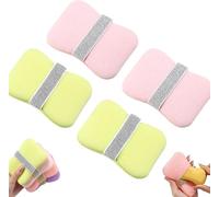 Lot de 4 sacs moussants double face 2 en 1 pour salle de bain - Éponges de bain portables et amusantes pour femme - Porte-savon exfoliant pour la douche