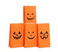 Lot de 4 sacs orange pour Halloween