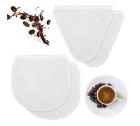 Lot de 4 sacs réutilisables en maille de nylon avec cordon de serrage pour filtrer les amandes/lait de soja/lait/café/jus/vin (30,5 x 30,5 cm)