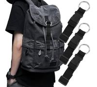 Lot de 4 sangles à bagages, porte-veste, libérez vos mains, sangles de valise réglables, accessoires de voyage pour connecter des bagages ou un sac à dos