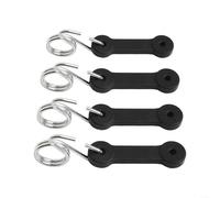 Lot de 4 sangles à crochet robustes pour tondeuses, assurent un ajustement sûr entre la goulotte et le pont, compatibles avec plusieurs tailles