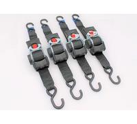 Lot de 4 Sangles d'arrimage avec Crochets en S 3 x 50 mm 750/1500 daN #5