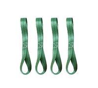 Lot de 4 sangles d'arrimage souples et robustes pour moto, 2,5 x 40 cm, capacité de charge de 800 kg pour VTT, UTV, motos, scooters, camping, escalade, fixations à suspendre - Vert
