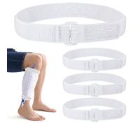 Lot de 4 Sangles de Fixation pour Poche Recueil d'Urine avec Bandes Silicone, Support Cathéter Antidérapant et Réglable pour Poche Recueil d'Urine Post-Opératoire
