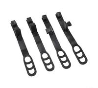 Lot de 4 sangles de montage en caoutchouc pour phare de moto pour fourche de 30 à 43 mm pour Honda pour Suzuki Dual Sport Dirt Bikes Naked Moto Assemblage avant Noir 19,2 x 2,4 cm