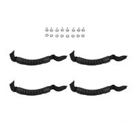 Lot de 4 sangles de poignée d'extérieur pour kayaks, canoës, bagages et planches de surf, fabriquées en nylon et caoutchouc pour remplacement ou utilisation supplémentaire