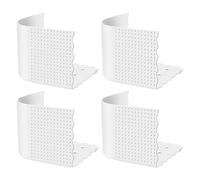 Lot de 4 sangles de support de drap de lit antidérapantes pour matelas fins, empêchent le mouvement des draps (blanc)
