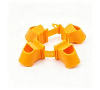 Lot de 4 sangles de support pour arbre avec tasses réglables - Attaches robustes en résine souple pour arbres nouvellement plantés, sangles de 50 à 80 à 100 cm, boucle de verrouillage à came sécurisée
