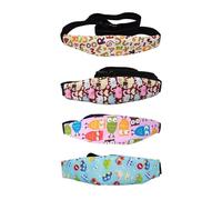 Lot De 4 Sangles De Tête Fixes pour Siège Enfant, Siège Auto pour Enfant, Protège-Tête pour Bébé, Appui-Tête pour Siège Enfant pour Dormir, Support De Siège Auto pour Enfant