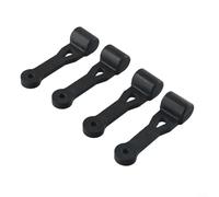Lot de 4 sangles de verrouillage de capot de rechange pour tondeuses autoportées Craftsman - Remplace 109808 x 532109808 - Fixations noires pour connexion de goulotte supérieure et inférieure sur