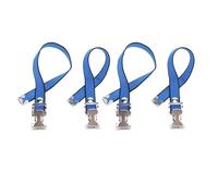 Lot de 4 sangles d'échasses pour cloison sèche, sangles de jambe réglables, kit de sangles de pied pour cloison sèche, boucle en alliage d'aluminium en nylon flexible, kit de sangles de rechange pour