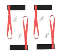 Lot de 4 sangles élastiques réglables pour gants de ski - Sangles de maintien pour gants de snowboard - Accessoires de ski - Laisse à gants, menottes, Han