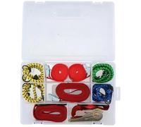 Lot de 4 sangles et 4 tendeurs élastiques avec crochets - DUNLOP - Blanc