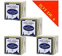 Lot de 4 savons de MARSEILLE à L'HUILE D'OLIVE - Cubes de 400g - Marius Fabre