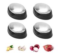 Lot de 4 savons en acier inoxydable Savon Anti-Odeur avec Bol neutralisant d'odeurs avec Porte-Savon Savon antirouille élimine Les odeurs désagréables