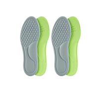 Lot de 4 semelles orthopédiques unisexes en mousse à mémoire de forme - Semelles désodorisantes pour chaussures de sport - Absorbe la transpiration - Accessoires de chaussures - Gris - 39-40