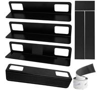 Lot de 4 séparateurs de coffre de voiture - Pour voitures, SUV, breaks - Avec 1 m de bande avec dos adhésif - 12 pièces - 45 x 45 x 2 mm