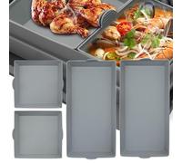 Lot de 4 séparateurs de plat de cuisson compatibles avec Tefal OptiGrill XL, Elite XL, Plus + XL, Elite Plus XL,pour rôtir, pâtisserie, barbecue, accessoires de plaque de cuisson