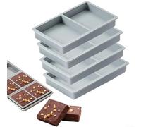 Lot de 4 séparateurs de plateau alimentaire en silicone, conçus pour la lyophilisation Harvest Right - Plateaux moyens pour une expérience de lyophilisation simplifiée (gris)