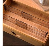 Lot de 4 séparateurs de tiroirs, séparateurs d'organisateurs de tiroirs Extensibles 51-27,5 cm, organisateurs Multi-tiroirs pour C