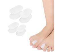 Lot de 4 Séparateurs d'Orteils en Gel, Deux Tailles, Séparateurs d'Orteils Hallux, pour Oignons, Orteils Superposés, Soulagement de la Douleur, Hallux Valgus, Orteils en Marteau