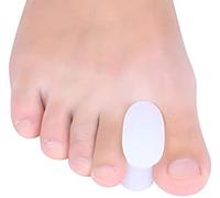 Lot de 4 séparateurs d'orteils en silicone pour hallux valgus traitement - Séparateurs d'orteils en gel pour soulager la douleur des oignons, les orteils qui se chevauchent