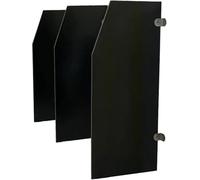 Lot de 4 séparateurs muraux pour urinoirs - Déflecteur en bois imperméable - Idéal pour les toilettes - Durable et facile à installer