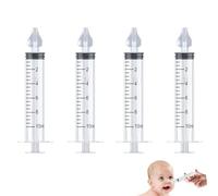 Lot De 4 Seringue Nasale Bebe,Mouche Bebe,Pipette Nez Bébé,Embout Seringue Nasale Bebe,Douchettes Nasales Pour Bébé,10 Ml Rinçage Nasal Pour Enfants,Douche Nasale,Sûr Et Confortable