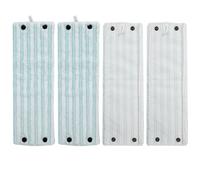 Lot de 4 serpillere microfibre pour Leifheit Combi/Clean Twist M Micro Duo, adaptées à tous types de sols, housse de rechange pour Leifheit Serpillière à haute absorption et superbe effet détachant
