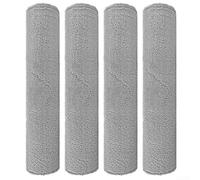 Lot de 4 serpillères à rouleau de rechange pour Dreame Aqua10 Ultra Track Complete et Pro Track, en microfibre lavable, pour aspirateur robot