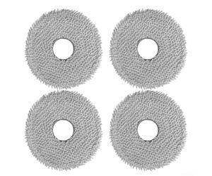 Lot de 4 serpillères compatibles avec DJI pour ROMO S/A/P, coussinets en microfibre réutilisables et lavables pour aspirateur robot, pièces de rechange robustes pour sols hygiéniques, installation