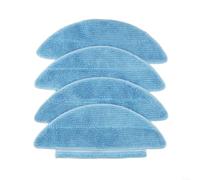 Lot de 4 serpillères de rechange bleues compatibles avec MEDION X20 pour SW+ MD 11415 X21 pour aspirateur robot SW+ MD 11500