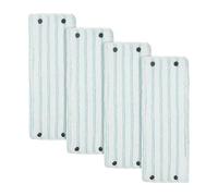Lot de 4 serpillères de rechange compatibles avec Leifheit Clean Combi Twist M Micro Duo pour tous les types de sols - Serpillère de rechange en microfibre