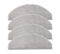 Lot de 4 serpillères de rechange en microfibre compatibles avec aspirateur robot L60, pièces de rechange réutilisables et lavables, gris clair