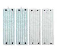 Lot de 4 Serpillères de Rechange en Microfibre Compatibles avec Serpillière Leifheit Clean Twist M Ergo - 42 x 15,5 cm