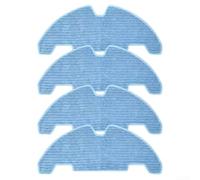 Lot de 4 serpillères de rechange en microfibre pour aspirateur robot Lefant M330 Pro pour un nettoyage en profondeur sur sols durs