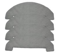 Lot de 4 serpillères de rechange en microfibre pour aspirateur robot Q8 | Forte absorption de l'eau, réutilisable de nombreuses fois, sèche rapidement, idéal pour le carrelage, le bois dur, la pierre