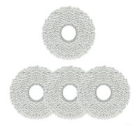 Lot de 4 serpillères de rechange en microfibre pour aspirateur Yeedi M12 Pro +, compatibles avec et 4 ou 10 chiffons pour maintenir des sols propres