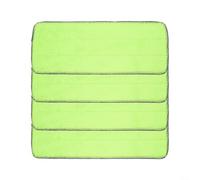 Lot de 4 serpillères de rechange en microfibre pour balai Libman pour rinçage et essorage - Convient pour le carrelage en bois et les sols stratifiés