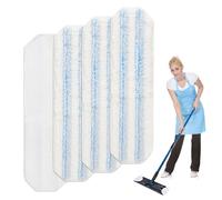 Lot de 4 serpillères de rechange en microfibre pour O-Cedar H2pro, pour Vileda H2pro - Réutilisables - Plaques en céramique, miroirs et fenêtres