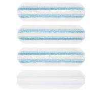 Lot de 4 serpillères de rechange en microfibre pour Vileda H2PrO et O-Cedar H2PrO, serpillère de rechange pour Vileda H2PrO, serpillères de rechange lavables et réutilisables pour tous les sols durs