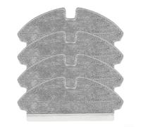 Lot de 4 serpillères de rechange lavables pour Ropo Slim et Kewbily DL30 Pro en microfibre pour la manipulation des tâches légères et lourdes au sol