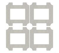 Lot de 4 serpillères de rechange pour aspirateur robot Deebot W2S ECOVACS lavables en microfibre