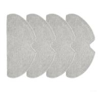 Lot de 4 serpillères de rechange pour aspirateur robot Mova S10 - Chiffons en microfibre pour nettoyer en profondeur les sols durs lavables en machine