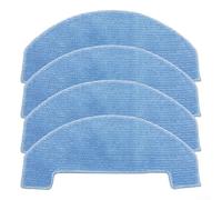 Lot de 4 serpillères de rechange pour aspirateur robot Ultenic D10, chiffons de nettoyage en microfibre compatibles avec Ultenic D10, lot de 4 accessoires de nettoyage lavables