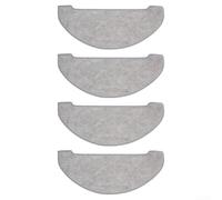 Lot de 4 serpillères de rechange pour aspirateur robot Vexilar W9 - Fabriqué pour le modèle Vexilar W9 pour favoriser la propreté des sols et faciliter le remplacement du chiffon