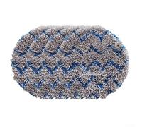 Lot de 4 serpillères de rechange pour Eureka J15 Pro et pour modèles Ultra, tampons en microfibre conçus pour aspirateurs, disponibles en lots de 4 ou 10 (4 pièces, bleu + gris)