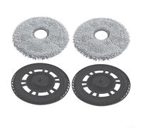 Lot de 4 serpillères de rechange pour robot Dreame pour x50 Ultra Complete L50 Pro L40S pour Pro Ultra Robot Cleaner - Chiffons de sol en microfibre haute absorption