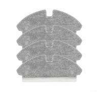 Lot de 4 serpillères de rechange pour sols durs Mova M1 | Design réutilisable, lavable en machine plus de 100 fois, économique, comprend 4 ou 10 pièces