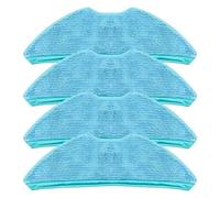 Lot de 4 serpillères en microfibre compatibles avec aspirateur MEDION X50 SW MD 2004 pour aspirateur robot (lot de 4)